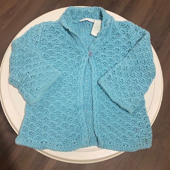Mary Kate & Ashley Other - Mary Kate & Ashley crochet cardigan. Girls 24M.